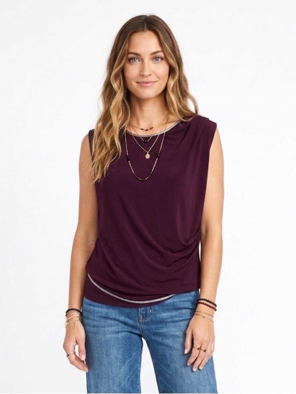 VIVIENNE TAM vintage scoop neck sleeveless top size Small